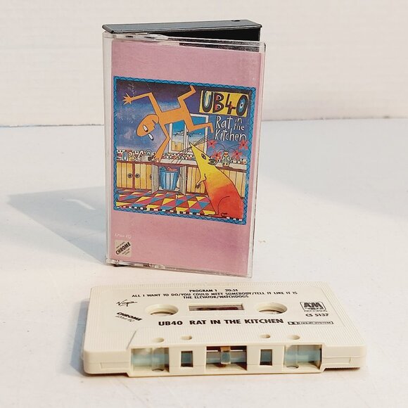 UB40- Rat In The Kitchen (cassette tape, 1986) tested and works - Picture 1 of 3